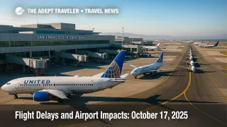 Ground delays at San Francisco International cause departure lines on the ramp, highlighting today's flight delays and airport impacts.
