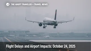 Morning low clouds at San Francisco reduce arrival rates, signaling Friday flight delays and airport impacts across U.S. hubs.