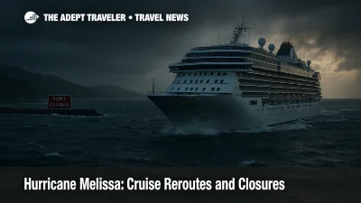 Cruise ship reroutes around Jamaica as Hurricane Melissa closes ports and rough seas disrupt Western Caribbean calls