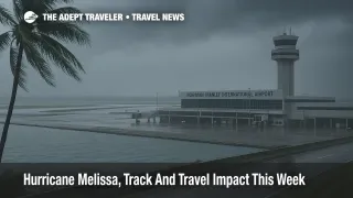Storm bands over Kingston Harbour with Norman Manley International Airport closed as Hurricane Melissa disrupts Jamaica travel plans
