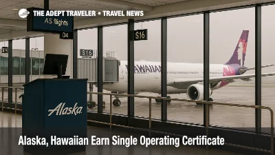 Alaska and Hawaiian aircraft at Seattle-Tacoma, signaling a single operating certificate and upcoming move to AS flight codes in spring 2026
