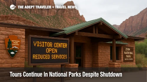 Zion National Park Visitor Center with