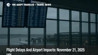 Low clouds cause flight delays November 21 2025 as departures back up at Philadelphia International Airport and ripple across major U.S. hubs
