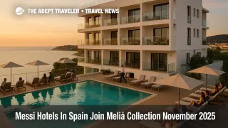 Guests relax by the rooftop pool at MiM Ibiza as the MiM Hotels Meliá Collection partnership brings Messi's boutique hotels into Meliá's luxury network