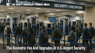 Travelers queue at TSA security in MSP Airport as new scanners and TSA biometric fee reshape U.S. checkpoint screening