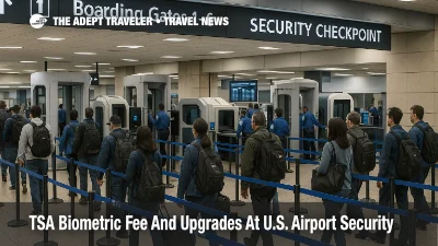 Travelers queue at TSA security in MSP Airport as new scanners and TSA biometric fee reshape U.S. checkpoint screening