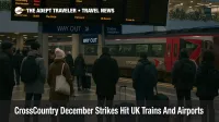 Passengers at Birmingham New Street as CrossCountry December strikes trains cut airport links and delay journeys.