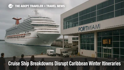 Passengers wait at PortMiami as Caribbean cruise ship breakdowns and propulsion issues force itinerary changes and shorter port calls