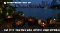 Guests dine at a Bangkok riverside hotel as 2026 travel trends deeper connection guide travelers to meaningful trips.