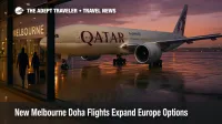 Qatar operated Melbourne Doha flights at Melbourne Airport gate as passengers prepare for one stop Europe connections via Doha