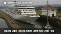 Cruise ship in the Panama Canal lock chambers as Panama Canal cruises 2026 resume normal transits but still face slot limits