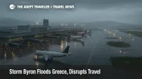 Flooded aprons and low visibility at Athens airport show how Storm Byron Greece travel disruption is delaying flights and making operations unsafe.