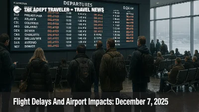 Travelers watch a departures board at Chicago O Hare as US airport delays December 7 snow and ground stops disrupt flights
