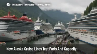 New Alaska cruise lines at Juneau cruise terminal as port capacity limits shape 2026 itineraries in the Inside Passage.