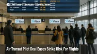 Air Transat pilot strike risk eases as travelers recheck flights at Montréal Trudeau after the tentative deal
