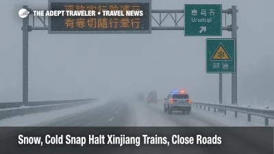 Xinjiang snow halts trains, closed roads near Urumqi signal winter travel disruption and slower overland transfers