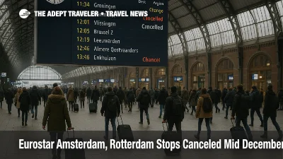 Eurostar Amsterdam stop cancellations force rail travelers to reroute at Brussels Midi during December 2025 peak