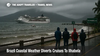 Ilhabela cruise diversions as rough seas force tender changes for Brazil coast itineraries