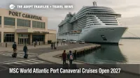 MSC World Atlantic Port Canaveral sailings show passengers boarding at a Florida terminal for 2027 Caribbean cruises