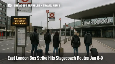 East London bus strike leaves passengers waiting at Stratford bus station as Stagecoach routes run sparse