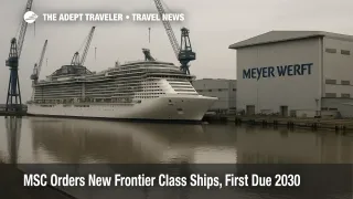 MSC New Frontier class ships order shows Meyer Werft in Papenburg, Germany, as 2030 deliveries begin