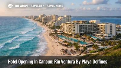 Riu Ventura opening Cancun hotel, rooftop Sky Bar and pools near Playa Delfines in the Hotel Zone