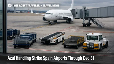 Empty baggage carts at a Spanish gate hint at Ryanair ground handling strike Spain, and expected delays