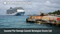 Norwegian Encore Cozumel call canceled as pier damage forces a port swap, ship approaches Falmouth, Jamaica