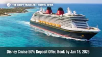 Disney Cruise 50% deposit offer helps families book by Jan 18, 2026, while comparing fares and eligibility