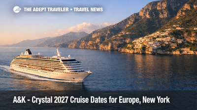A&K Crystal 2027 cruises, Crystal Symphony off Italy's coast as travelers compare new luxury itineraries
