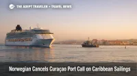 Norwegian Cancels Curaçao Port Call, cruise ship passes Willemstad as naval activity keeps the port off limits