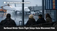 Northeast winter storm flight delays show deicing at Newark, raising connection risk for holiday travelers