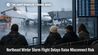 Northeast winter storm flight delays show deicing at Newark, raising connection risk for holiday travelers