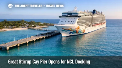 Great Stirrup Cay pier lets an NCL ship dock directly, reducing tender cancellations that disrupt private island days