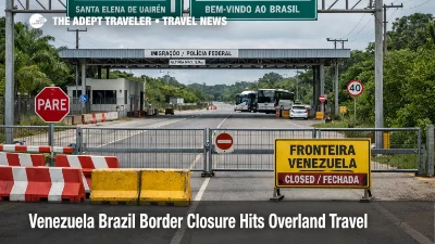 Venezuela Brazil border closure leaves travelers facing closed gates and delayed overland crossings near Pacaraima
