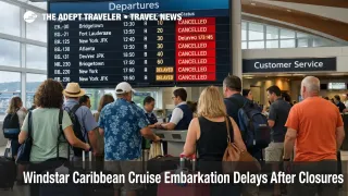 Windstar Caribbean embarkation delays as travelers watch cancellations at Princess Juliana Airport in St. Maarten