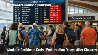 Windstar Caribbean embarkation delays as travelers watch cancellations at Princess Juliana Airport in St. Maarten