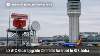 US ATC radar upgrade shown at a U.S. airport control tower as aircraft taxi amid modernization planning