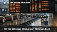 Italy rail strike January 20 shown at Roma Termini as travelers face cancelled Trenitalia departures