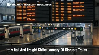 Italy rail strike January 20 shown at Roma Termini as travelers face cancelled Trenitalia departures