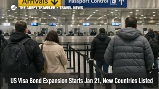US visa bond expansion January 21, queues at JFK passport control signal higher entry cost and planning friction
