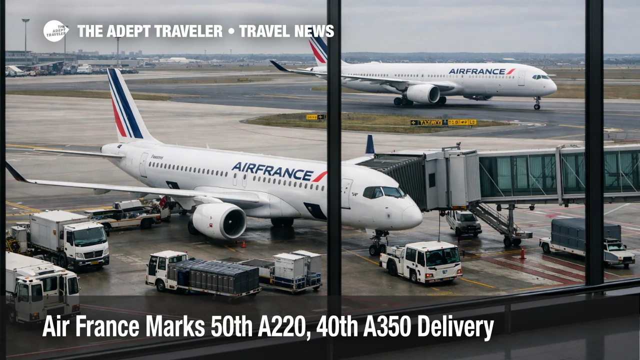 Air France A220 A350 milestone, newer jets at Paris CDG, help travelers spot quieter aircraft on flights