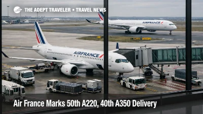 Air France A220 A350 milestone, newer jets at Paris CDG, help travelers spot quieter aircraft on flights