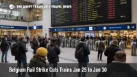 Belgium rail strike at Brussels Midi shows cancellations and sparse platforms for Eurostar connections
