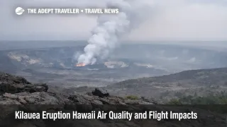 Kilauea eruption Hawaii flights, vog haze hangs over the caldera as visitors adjust Big Island outdoor plans