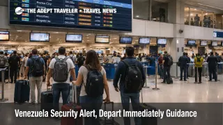{  "Immediate Exit Planning": "Travelers in Venezuela should treat departure as time sensitive and book the first viable commercial routing rather than waiting for preferred schedules",  "Detention And Road Risk": "Limit discretionary road travel and avoid border areas because detention and arbitrary enforcement risk can rise with little warning",  "Rebooking And Hub Pressure": "Expect seat scarcity and higher fares on regional exits as more travelers shift to the same limited gateways",  "Flight Routing Volatility": "Allow extra connection time because FAA hazard advisories can trigger longer routings, last minute changes, and missed onward links",  "Assistance And Insurance Triggers": "Contact insurers and security assistance providers early because medical evacuation and emergency logistics may require pre approval and coordination"  }