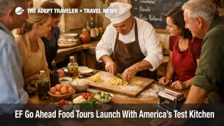 EF Go Ahead food tours show a small group cooking class in Florence, Italy, helping travelers choose a culinary itinerary