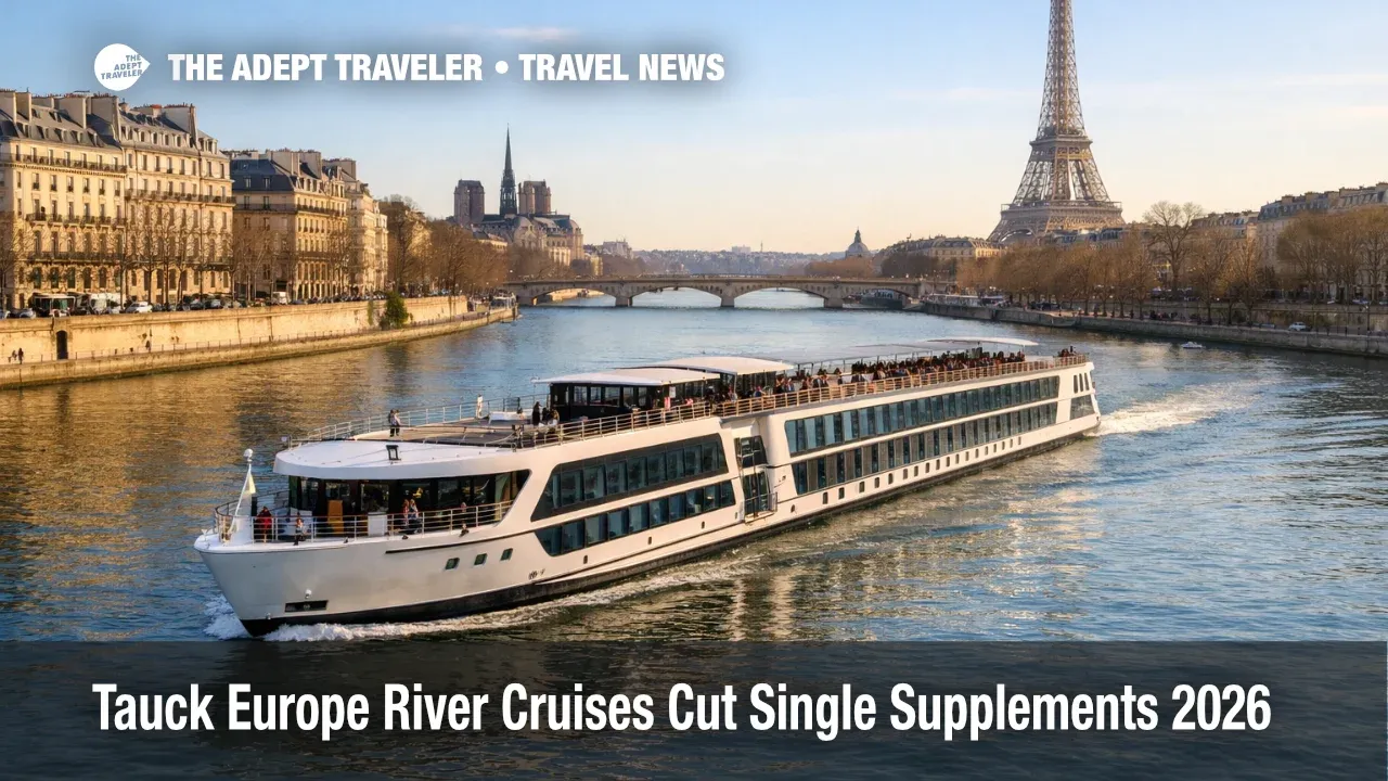  Seine river ship near Paris reflects Tauck Europe solo savings with lower single supplements for 2026 departures