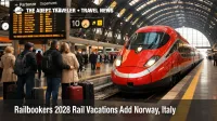 Railbookers 2028 rail vacations focus on Frecciarossa trains at Milano Centrale as travelers plan Italy routes