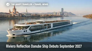 Riviera Reflection Danube ship sails near Vienna as September 2027 river cruises go on sale March 18, 2026